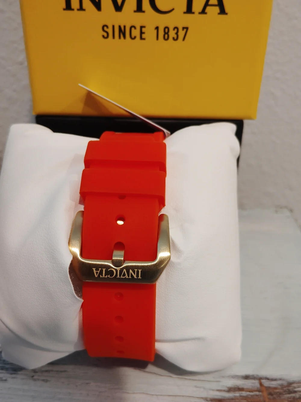Invicta Orange and White Chronograph Watch 44mm